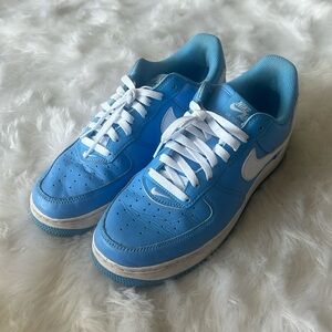 Nike Air Force 1’s, blue. Anniversary addition. Size 9.5